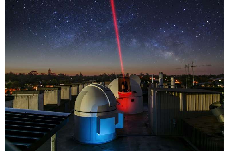 TerraNet captures laser signals from a German satellite, enabling communication speeds 1,000 times faster than from space